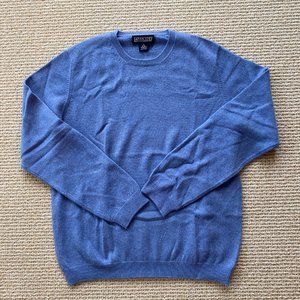 Lands End Cashmere Blue Marbled Sweater, Size Small, 6-8, Made in Hong Kong.